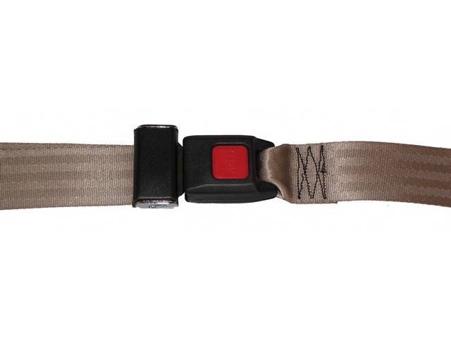 Seat Belt, 2 Point, tan