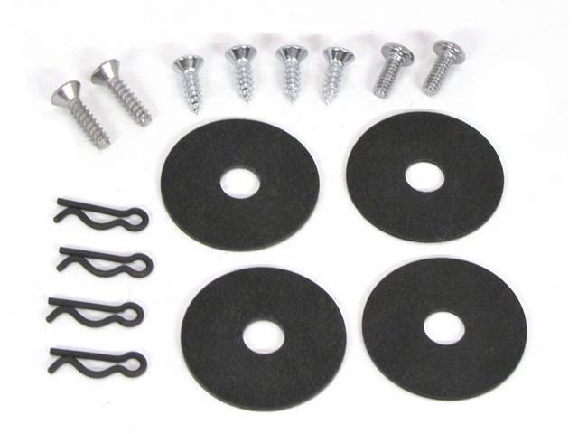 Seat Side Shield and Hinge Cover Mounting Kit