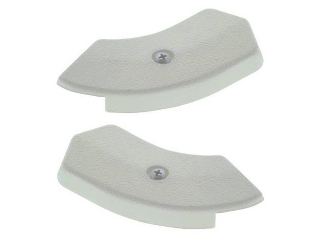 Seat Hinge Cover Set, White