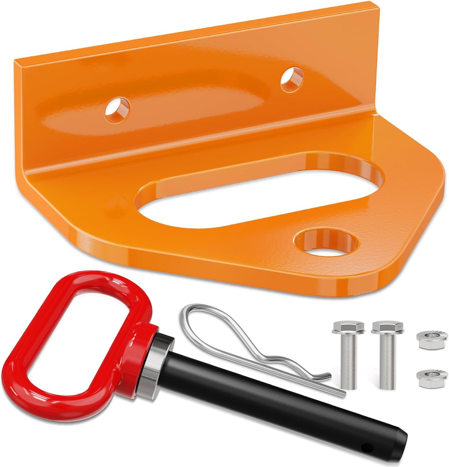 Heavy Duty Bolt on Tow Hitch 093-1000-00 093-1000-98 Compatible with Bad Boy Mowers MZ MZ Magnum ZT CZT Maverick Orange