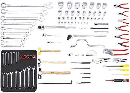 URREA 97 pc Metric industrial intermediate sets for heavy-duty maintenance with