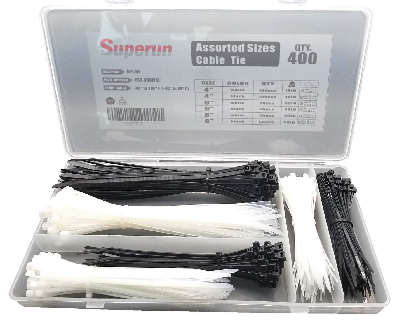 577.1150ASST - Nylon Zip Tie Assort