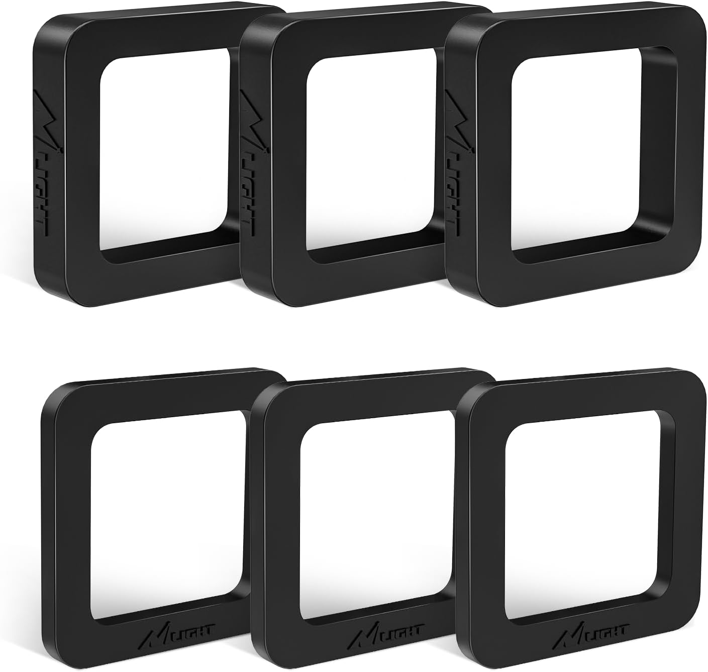 6 Pack-Multiple Size Combination 2Inch Hitch Receiver Silencer Pad Reduce Rattle and Noise Between Receivers and Tow Hitches Fits for 2Inch Trailer Hitch Receiver