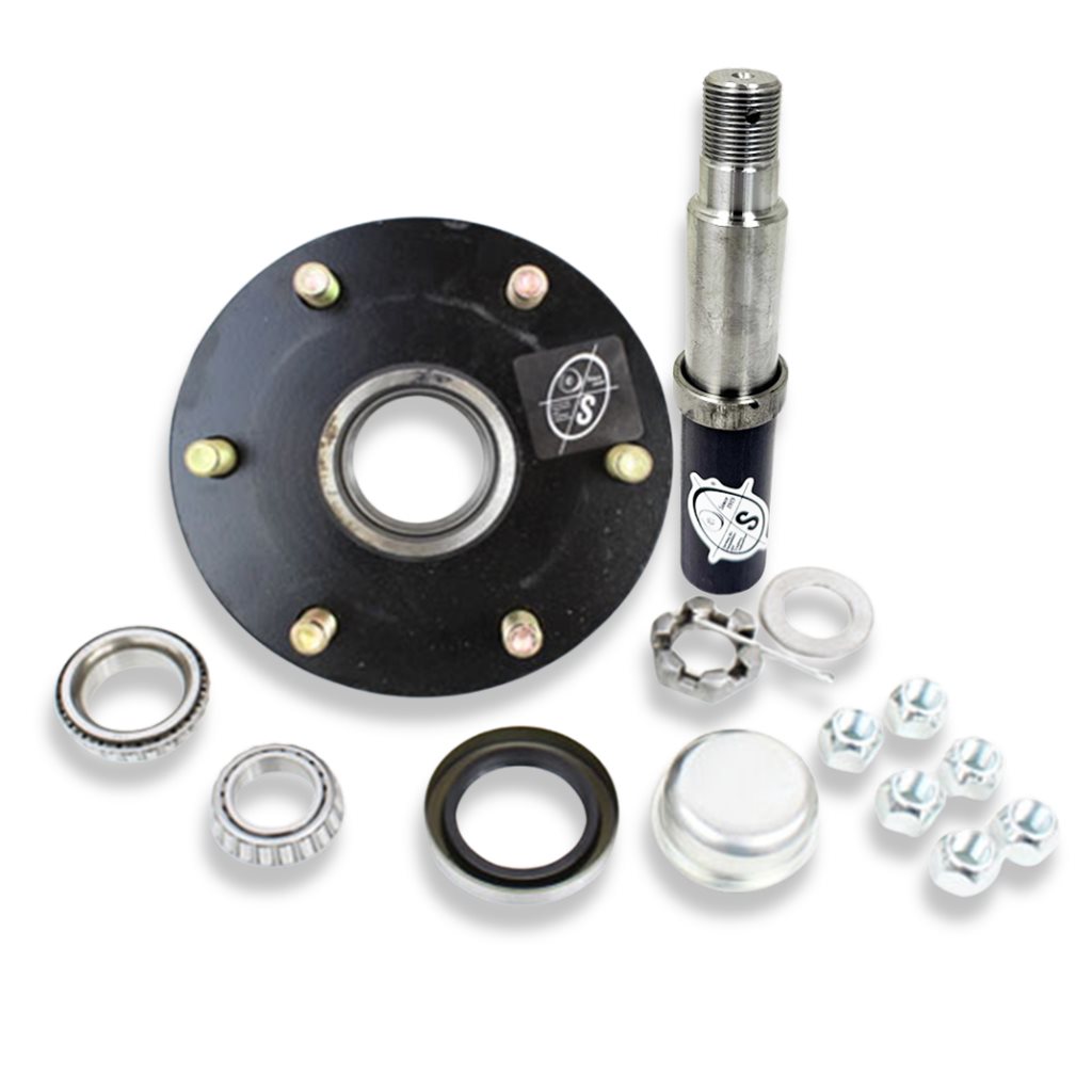 Round R20484X 84 Spindle & 6-5.5" Bolt Circle Trailer Hub - R284655LB1E