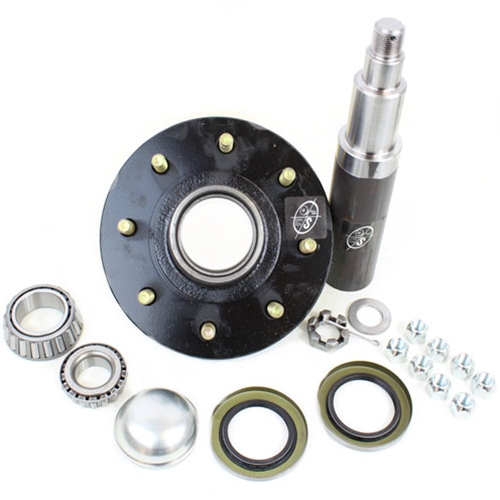Round R50642X 42 Spindle & 8-6.5" Bolt Circle Trailer Hub - R54242865LB1E