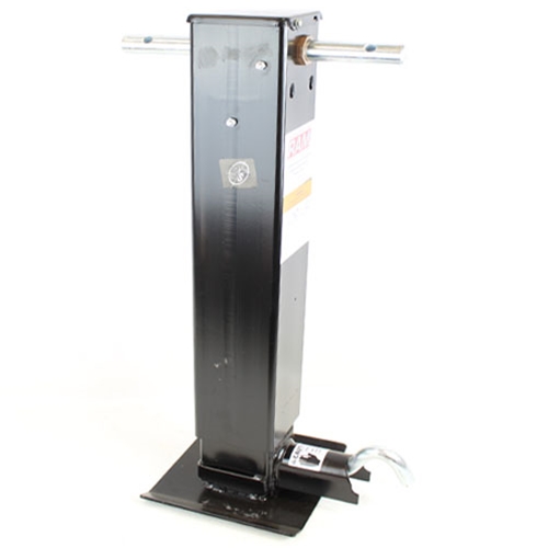 12,000 lbs RAM Heavy Duty Drop Leg Jack with Spring Return. Side Facing Drop Leg Plunger Pin - TJD-12000SP-R2NH