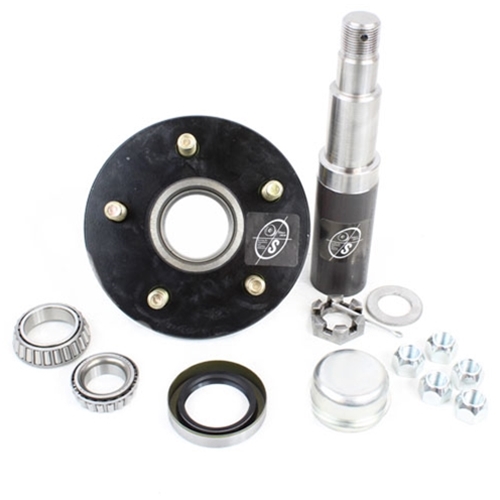 Round R30484X 84 Spindle & 5-5" Bolt Circle Trailer Hub - R384550LB1E