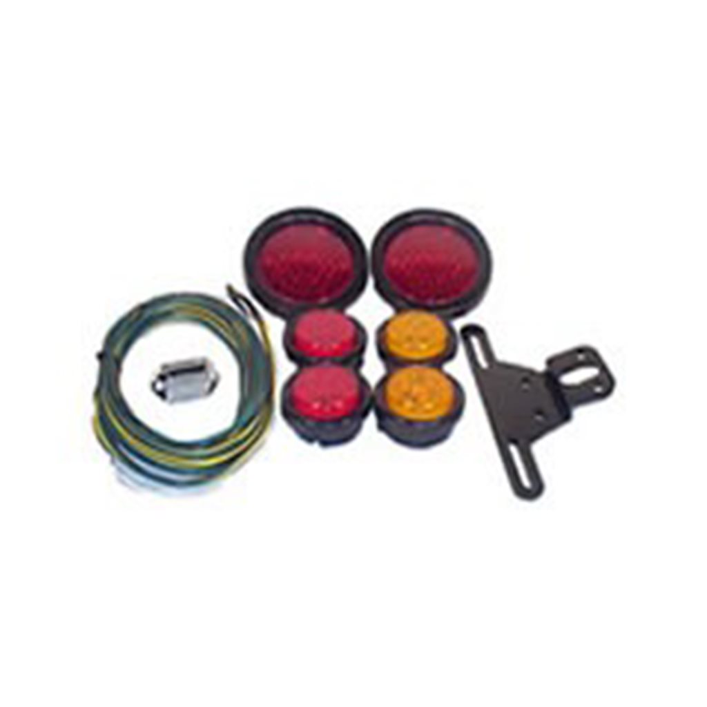 Optronics Round Grommet LED Trailer Light Kit for under 80" wide, under 30' long and under 10,000 lbs. capacity - 102-LK