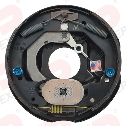 Left Hand 10" x 2 1/4" electric brake assembly for 4400 lbs. Dexter Trailer Axle, Nev-R-Adjust - K23-478-00