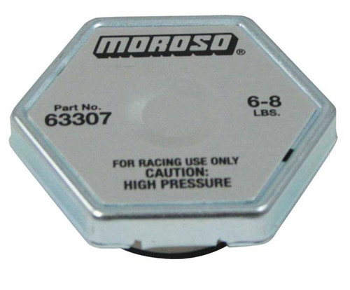 Moroso 63307 Racing Radiator Cap - 6-8 psi - Hex Head - Standard Size