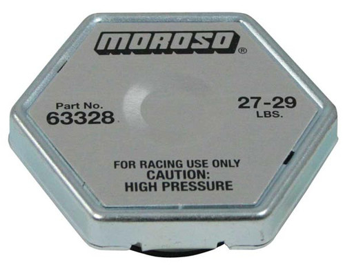 Moroso 63328 Racing Radiator Cap - 27-29 psi - Hex Head - Standard Size