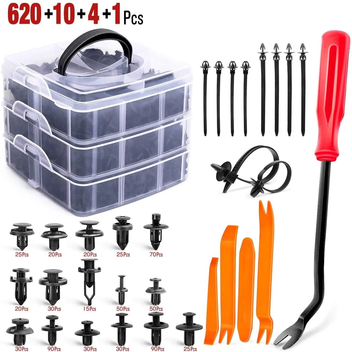 635 Pcs Bumper Retainer Clips Car Push Retainer Kit