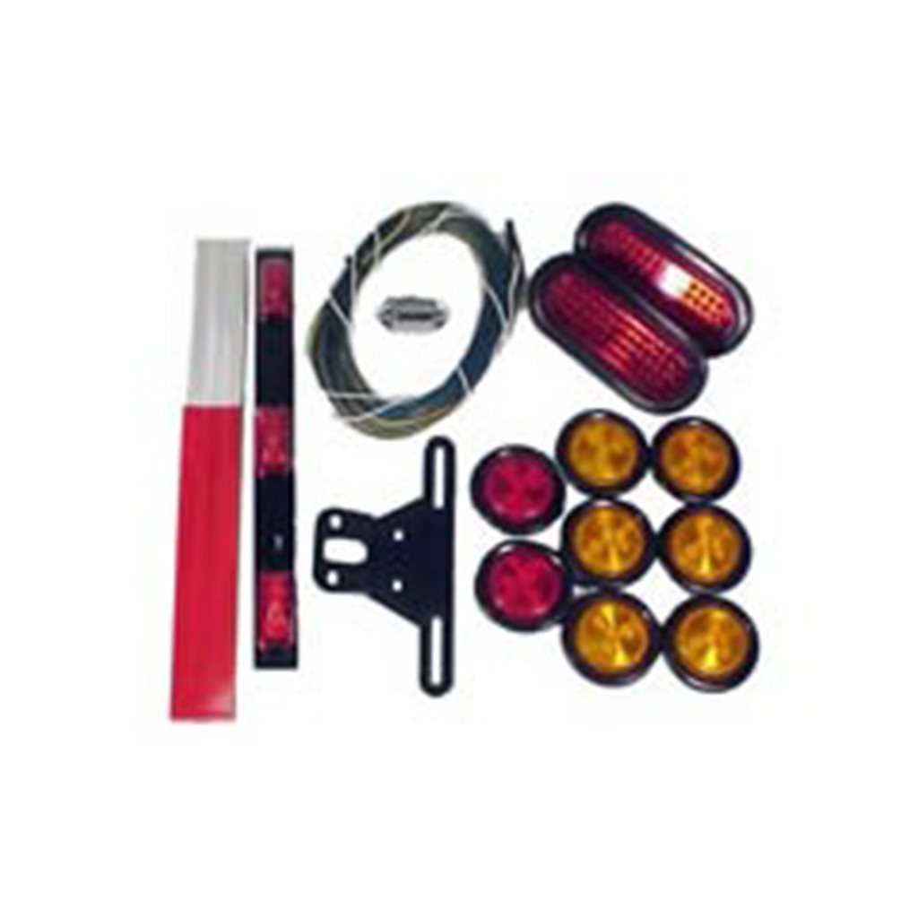 Optronics Oval Grommet LED Trailer Light Kit for over 80" wide, over 30' long and over 10,000 lbs capacity - 131-LK