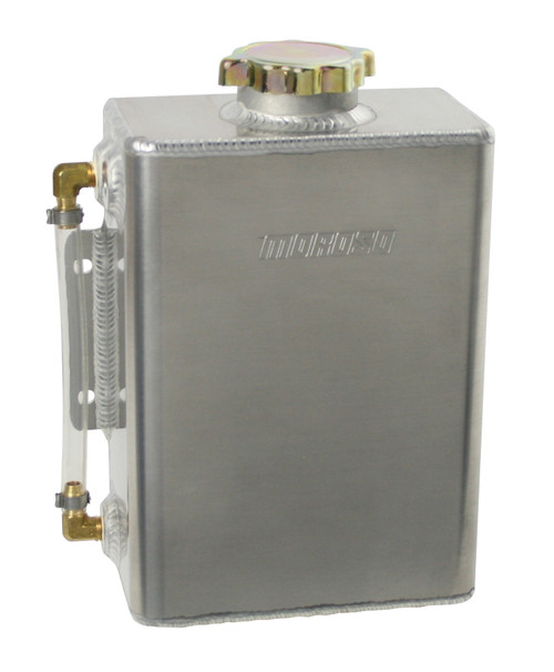 Moroso 63769 Universal Coolant Overflow Tank Fabricated Aluminum 2 Qt with Level