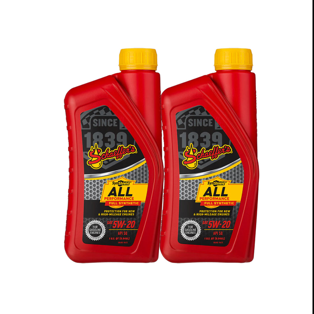 Schaeffer's 6520 SynShield All Performance Full Synthetic 0W-20 1 qt. (2Pack)