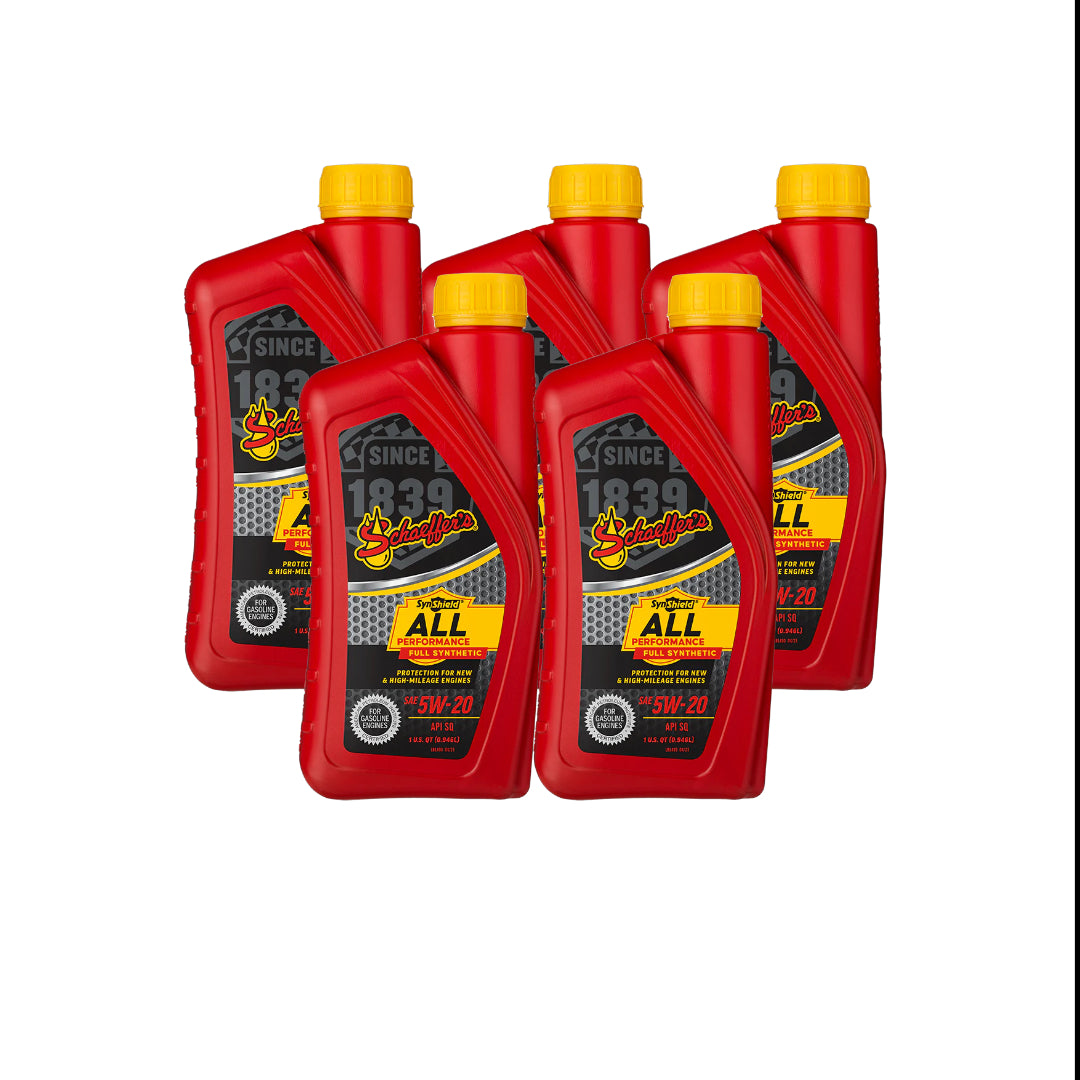 Schaeffer's 6520 SynShield All Performance Full Synthetic 0W-20 1 qt. (5Pack)