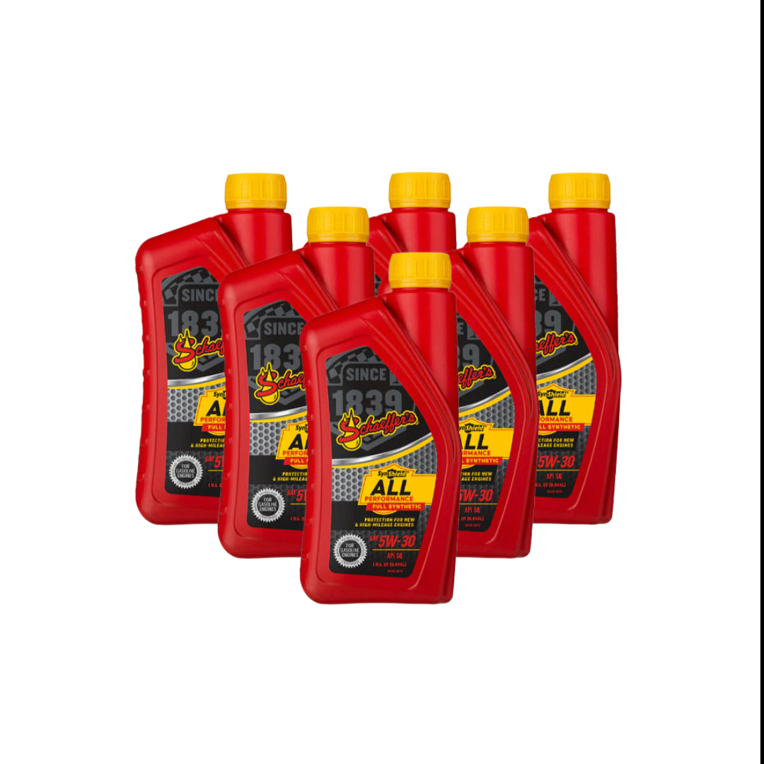 Schaeffer's 6530 SynShield All Performance Full Synthetic 5W-30, 1 qt. (6 Pack)