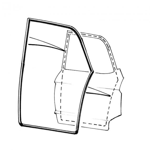Dennis Carpenter Door Seal Kit - 4 Door Sedan - Rear Door - 1963 Ford Galaxie C3AZ-5425324-PR