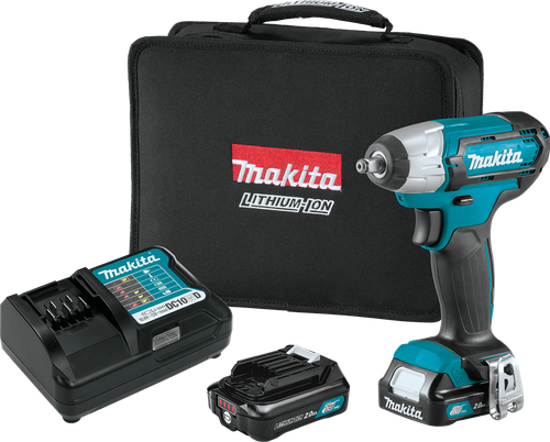 12V max CXT™ Lithium-Ion Cordless 3/8" Sq. Drive Impact Wrench Kit (2.0Ah), Ultra-compact design, WT02R1
