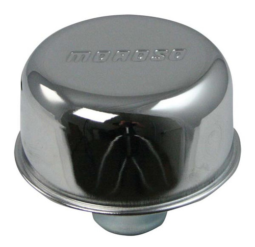 Moroso 68741 Push-In Valve Cover Breather - Chrome - Fits 1.22" Hole - Each