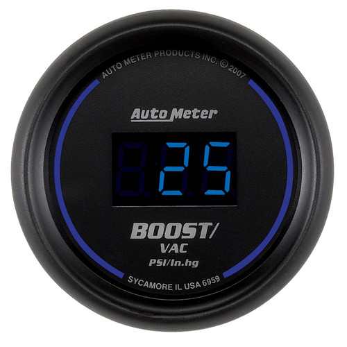 AutoMeter 6959 Cobalt Digital Boost/Vacuum Gauge