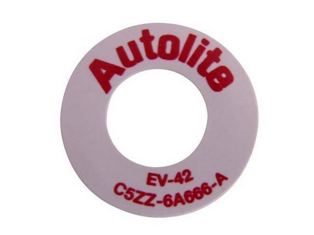 PCV ID Ring Tag, Autolite EV-42 C5ZZ-6A666-A