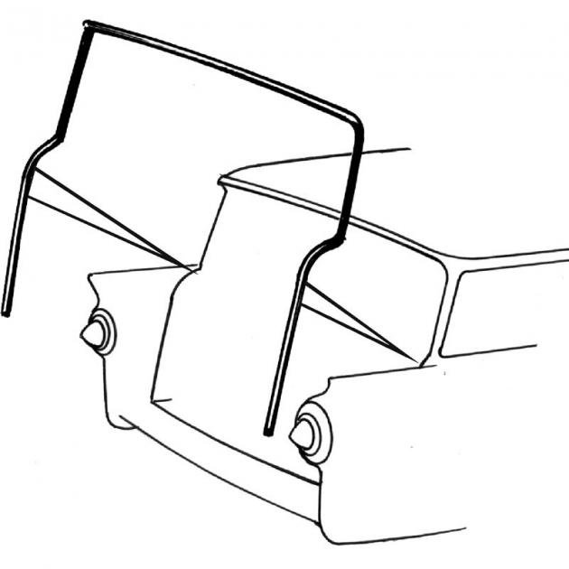 Dennis Carpenter Wagon Lift Gate Seal - 1957-58 Ford Car B7A-5943706-A