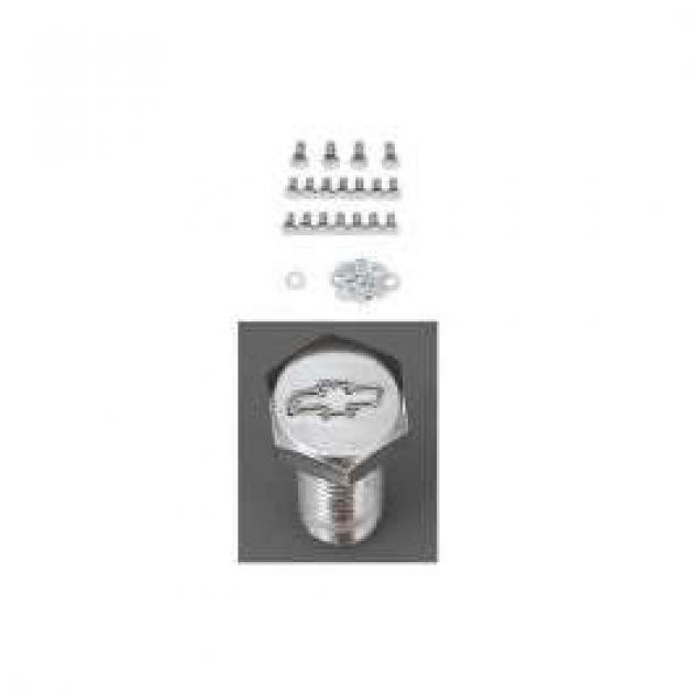 Chevy Chrome Oil Pan Bolt Set For Small Block, 1949-1954