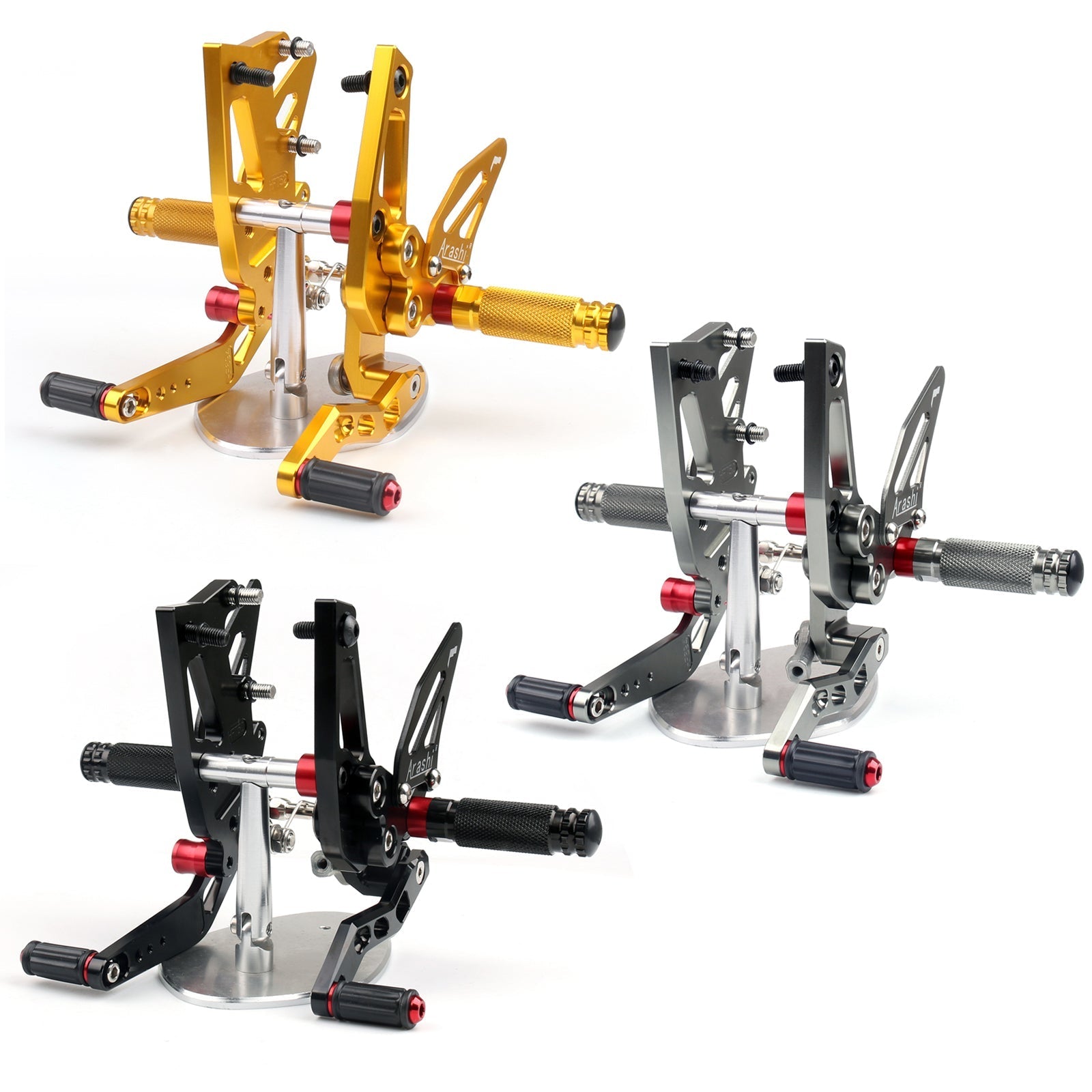 CNC Adjustable Rearsets Footpeg Fit 2011-2015 Triumph Speed Triple 1050 EFI Generic