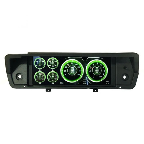 Autometer 7009 InVision LCD Dash Kit - 72-76 A-Body - Direct Fit Digital Dash