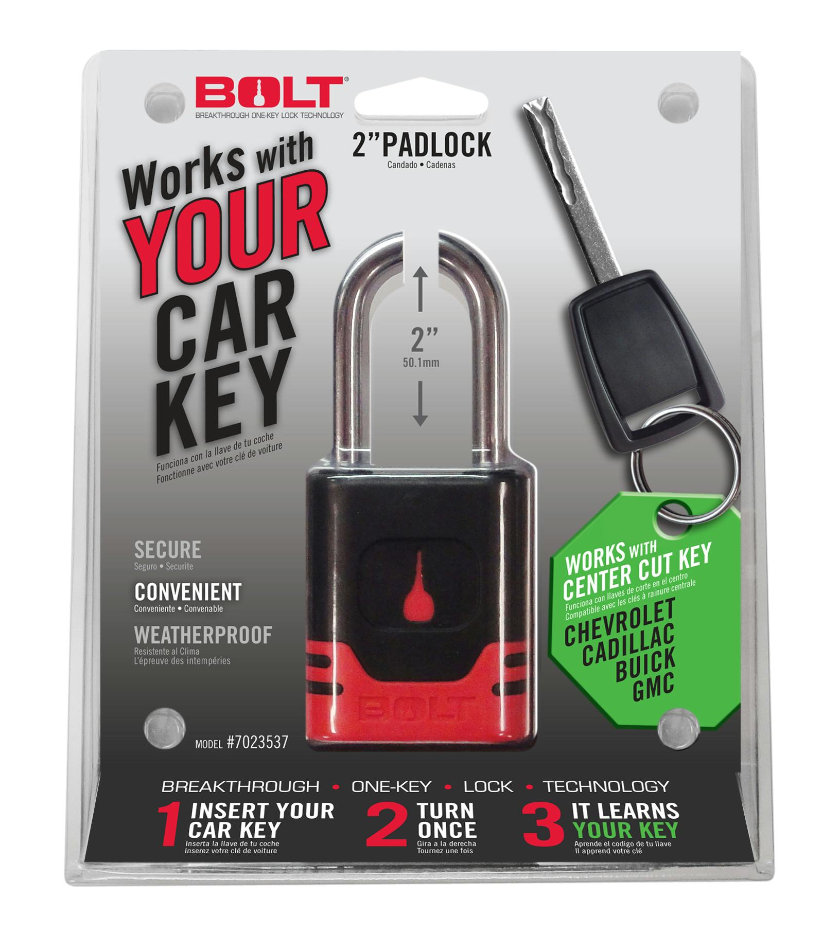 BOLT 7023537 PADLOCK GM CENTER CUT