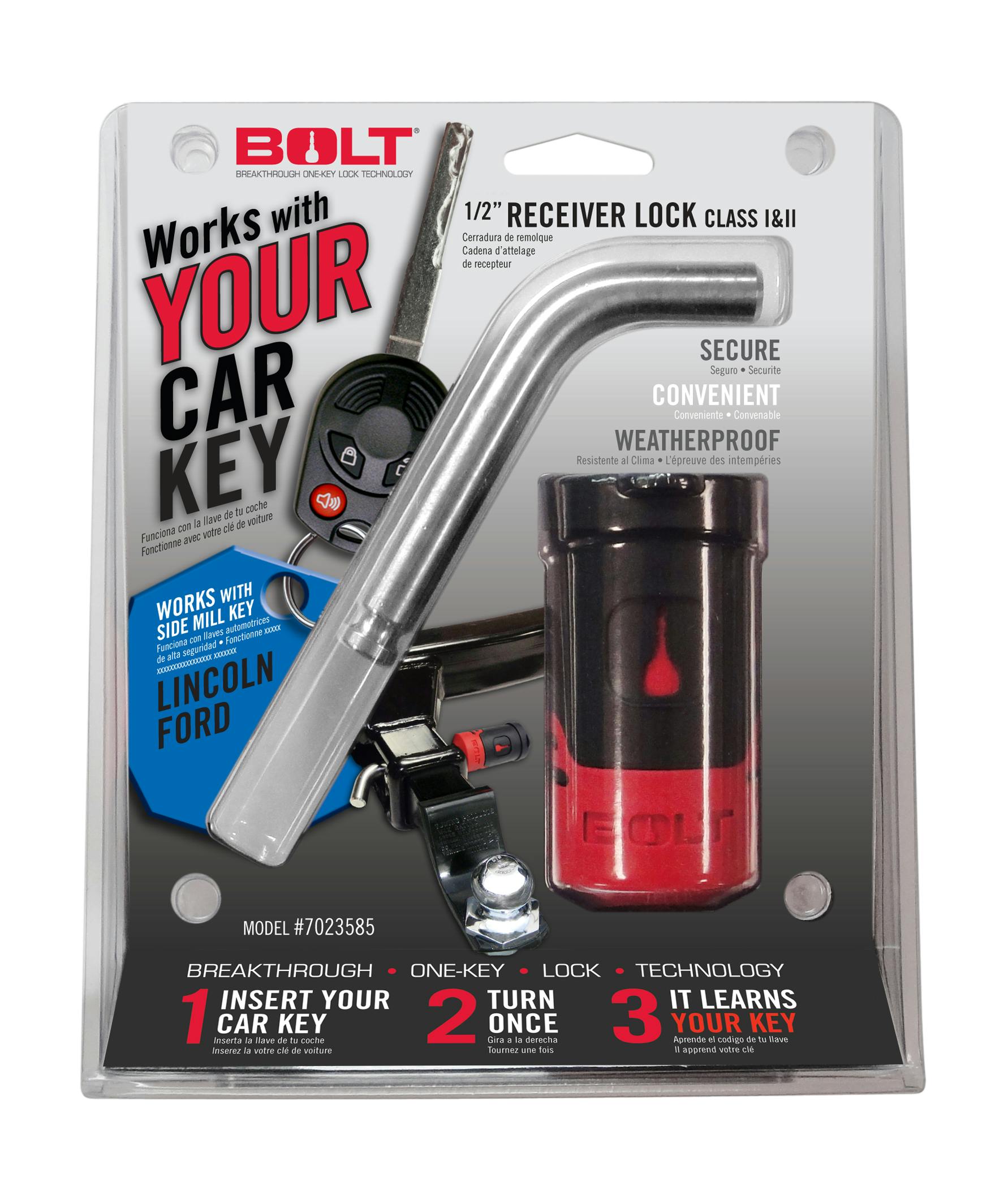 BOLT 7023630 1/2IN. RECEIVER LOCK FORD SIDE CUT