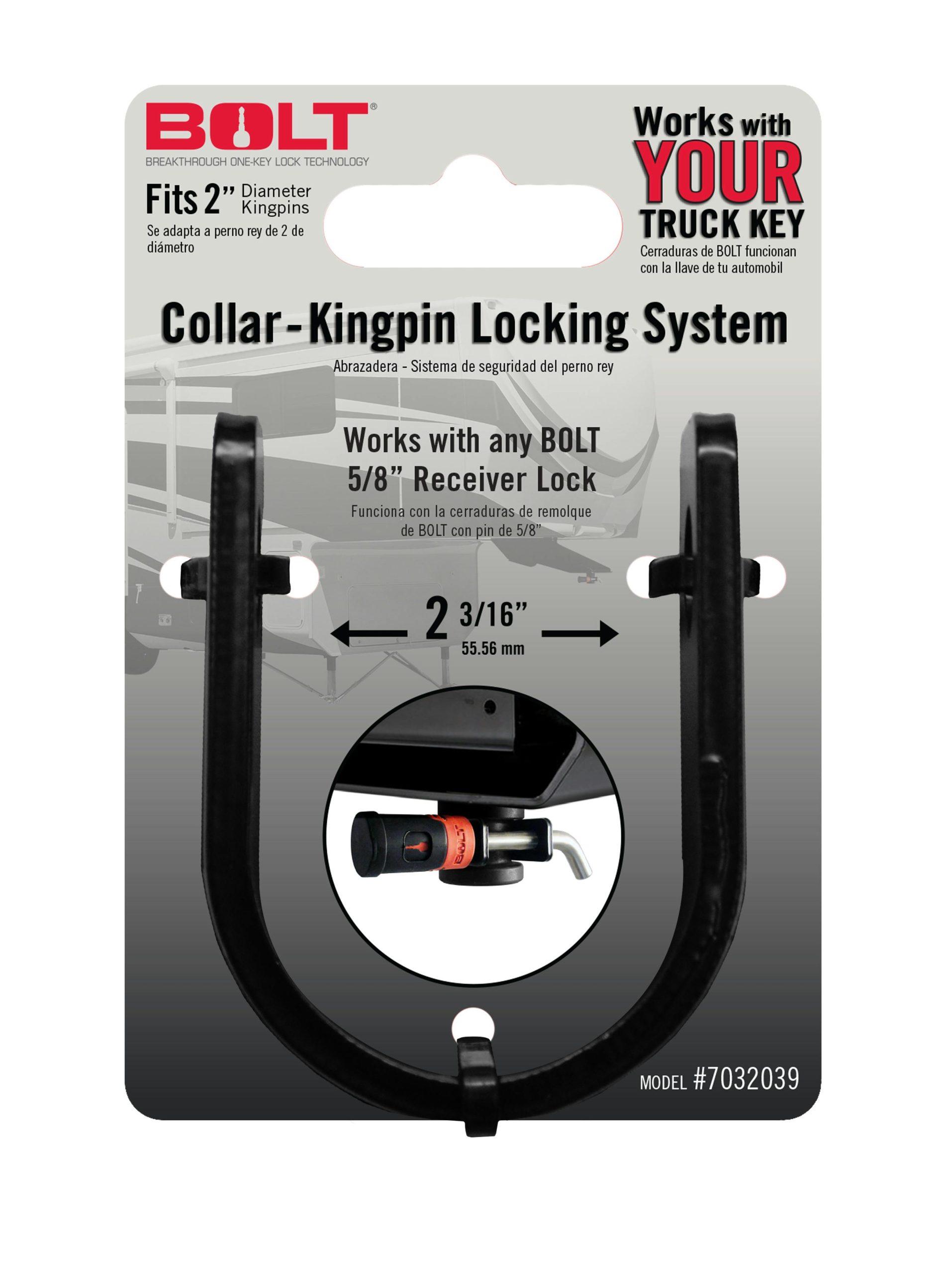 BOLT 7032039 Collar King Pin Locking System