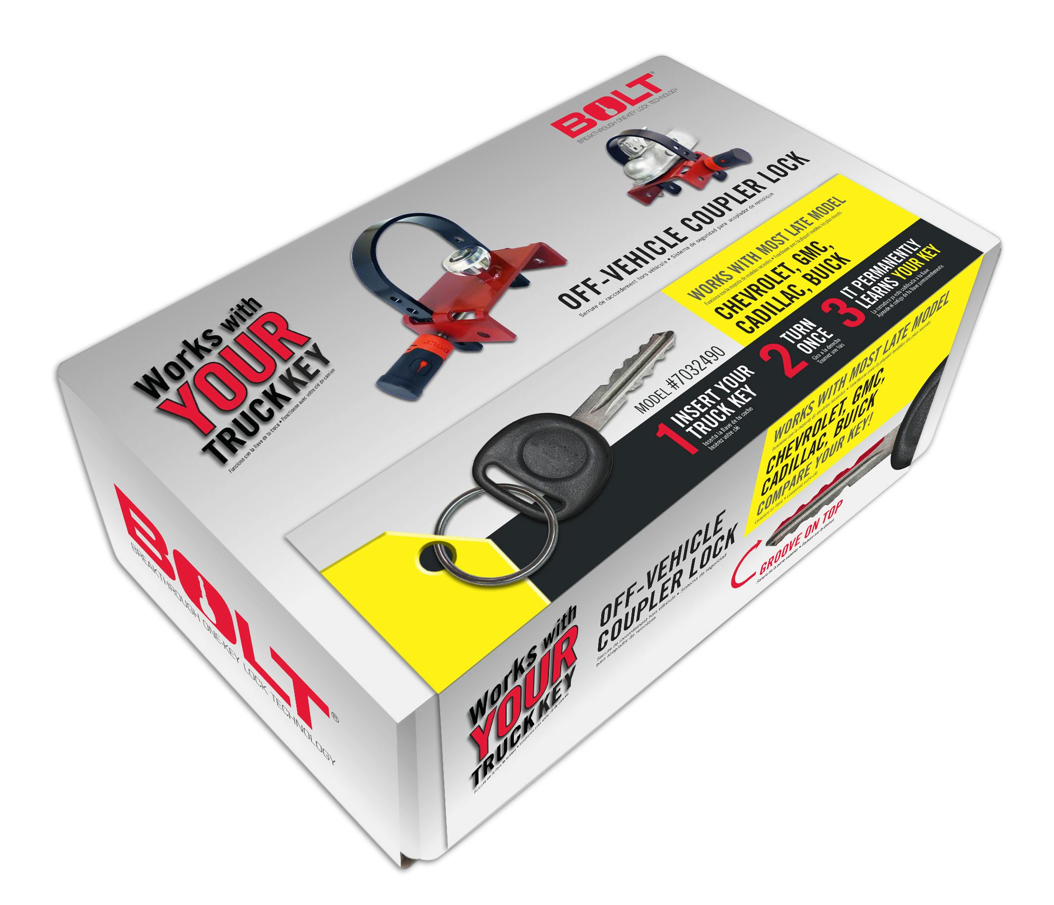 BOLT 7032490 OFF-VEHICLE COUPLER LOCK GM LATE MODEL