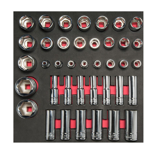 URREA 39 pc 1/2" DRIVE SOCKET SETS WITH ACCESSORIES #CH207