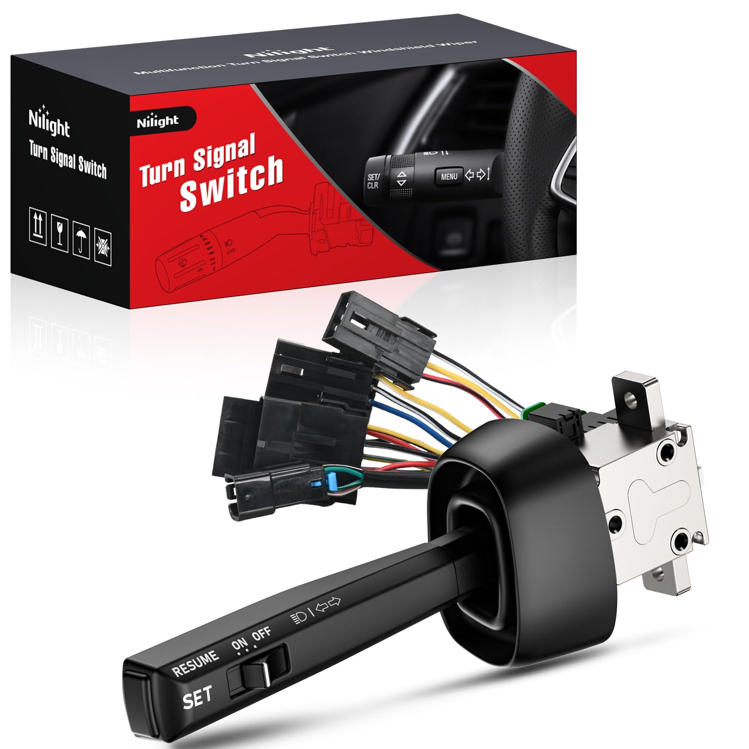 Turn Signal Switch Compatible with 2004 2005 2006 2007 2008 2009 2010 2011 2012 2013 2014 Volvo VN 2004-2015 VNL VHD 2004-2014 VNM Multifunction Combination Lever Switches