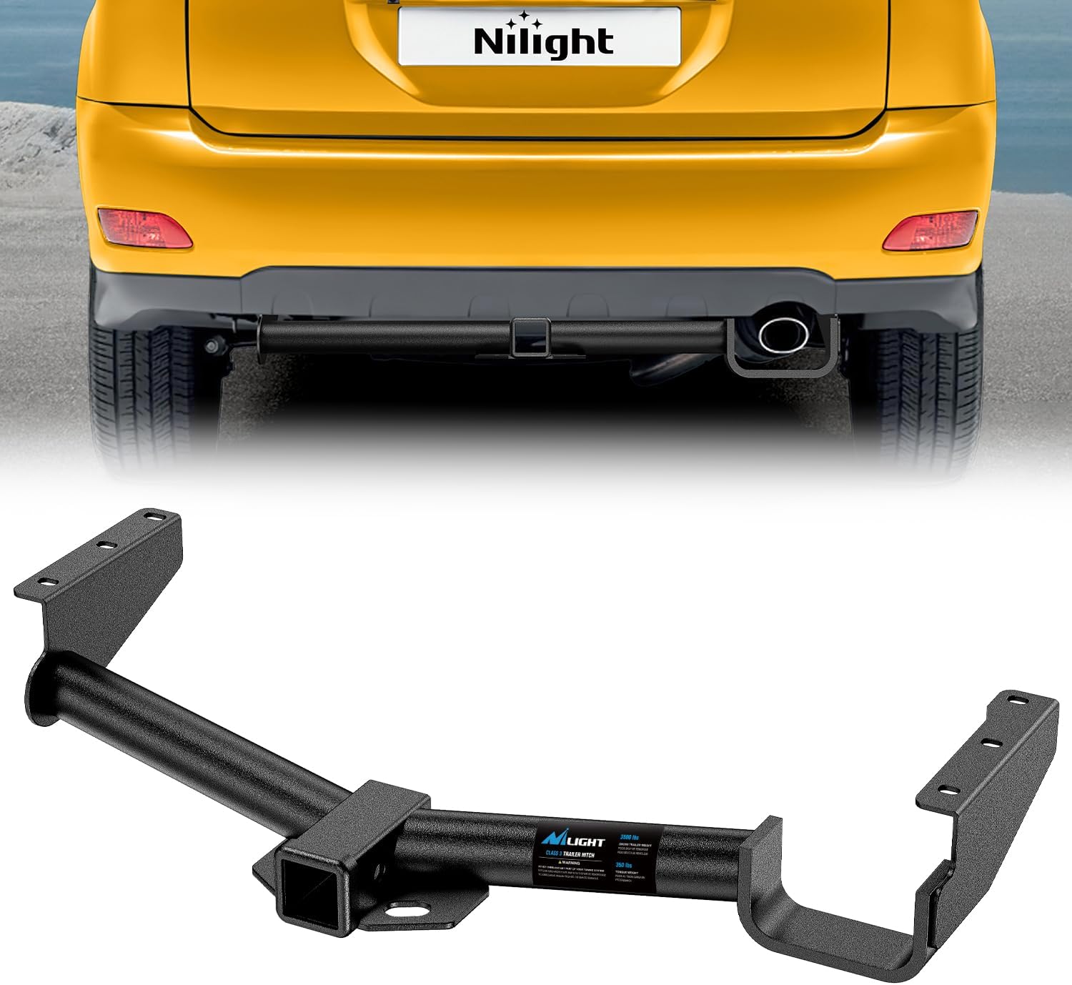 Class 3 Trailer Hitch 2 Inch Receiver for 2004-2007 Toyota Highlander; 2004-2006 Lexus RX330 ; Lexus RX400h 2006-2008; Lexus RX350 2007-2009; Multi-Fit Hitch Ball Mount Cargo Carrier Bike Rack