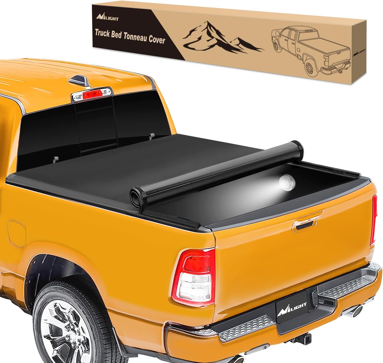 Soft Roll-Up Tonneau Cover Compatible with Ford F250 F350 Super Duty 1999-2016–6.75ft Truck Bed Cover