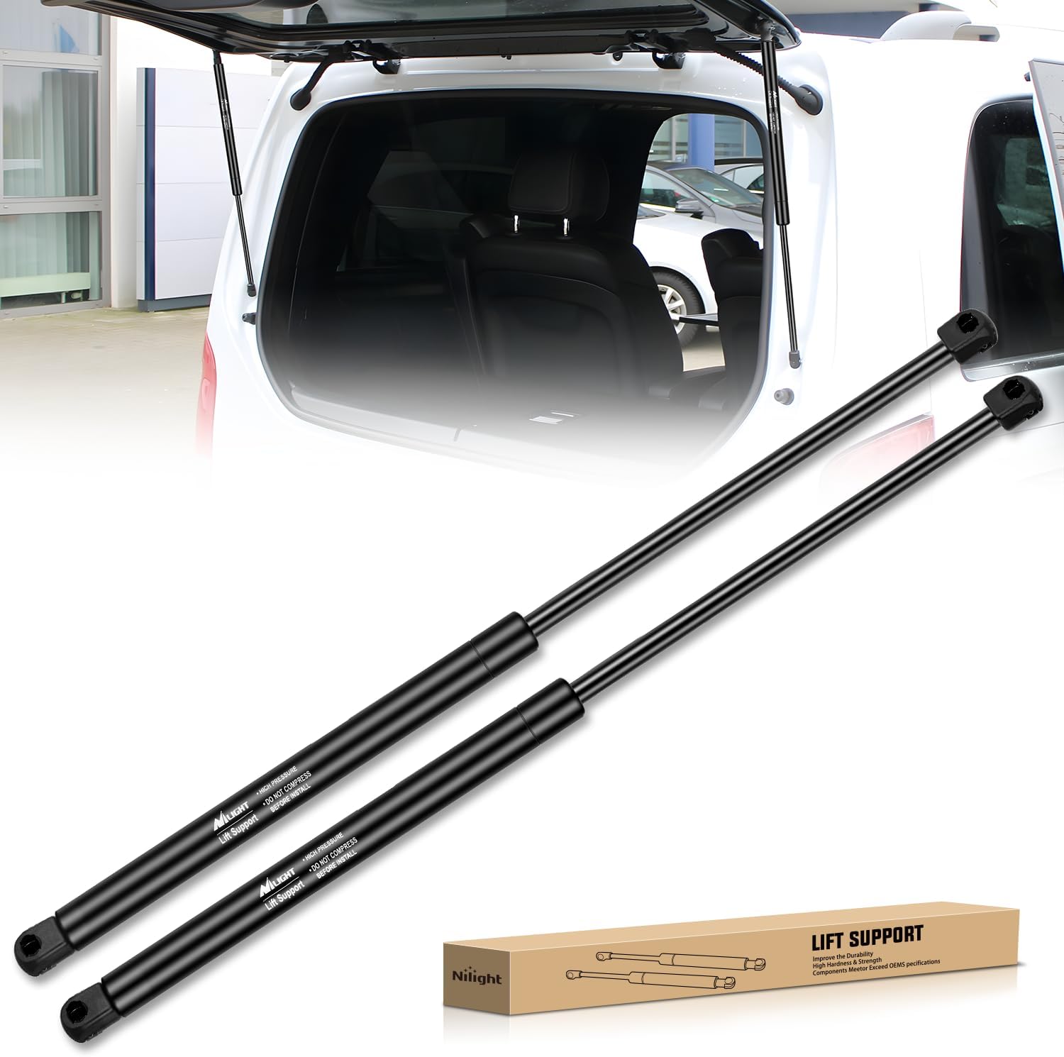 Rear Window Glass Struts 4249 for Jeep Wrangler TJ 1997-2006, Rear Shocks Gas Struts 26 Inch, 2PCS Set Rod