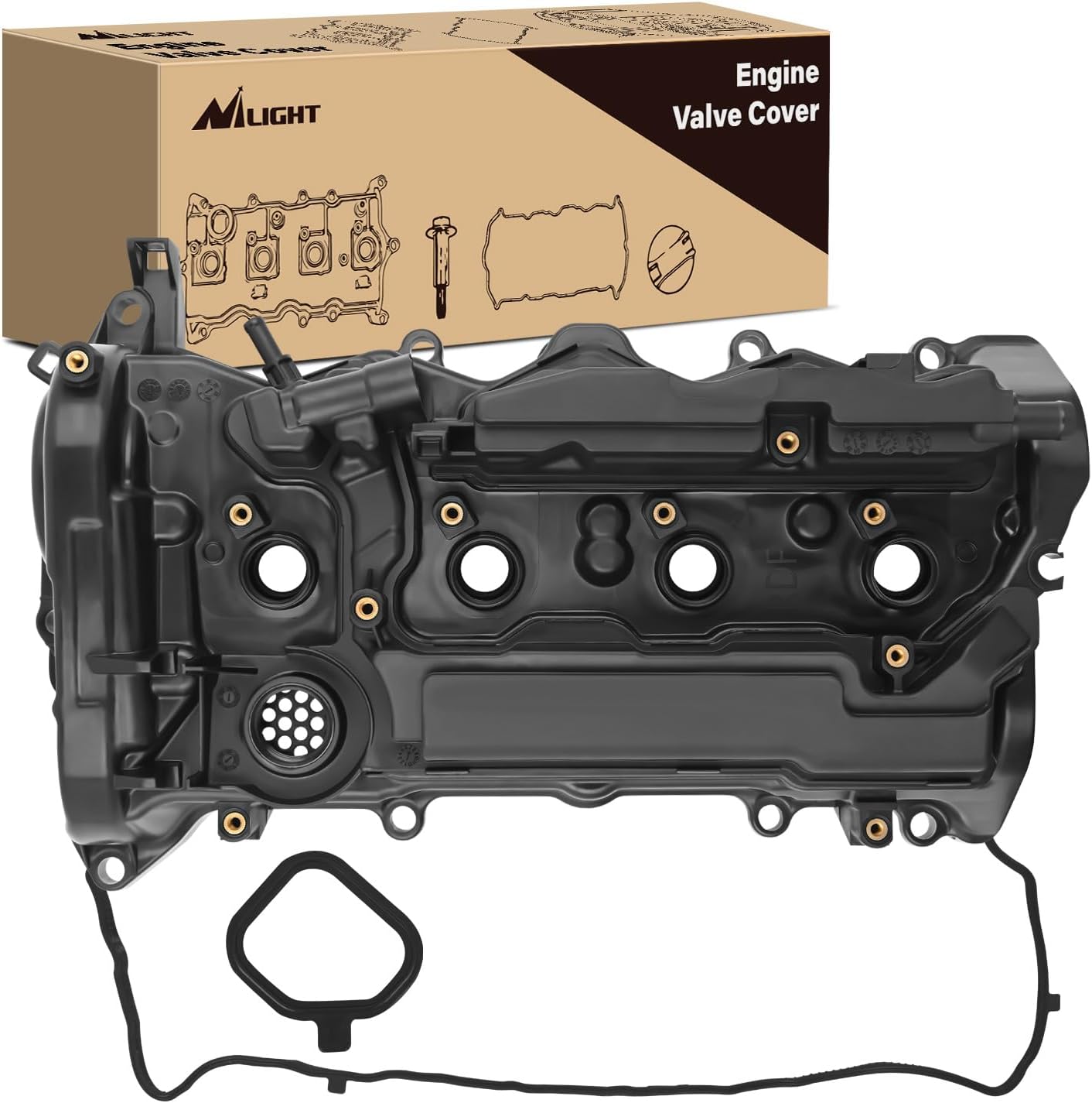 Engine Valve Cover Gasket Kit for Honda Accord 2013-2017 and Honda CR-V 2015-2019, 2.4L, Replace# 12310RDFA01, 122515A2A01