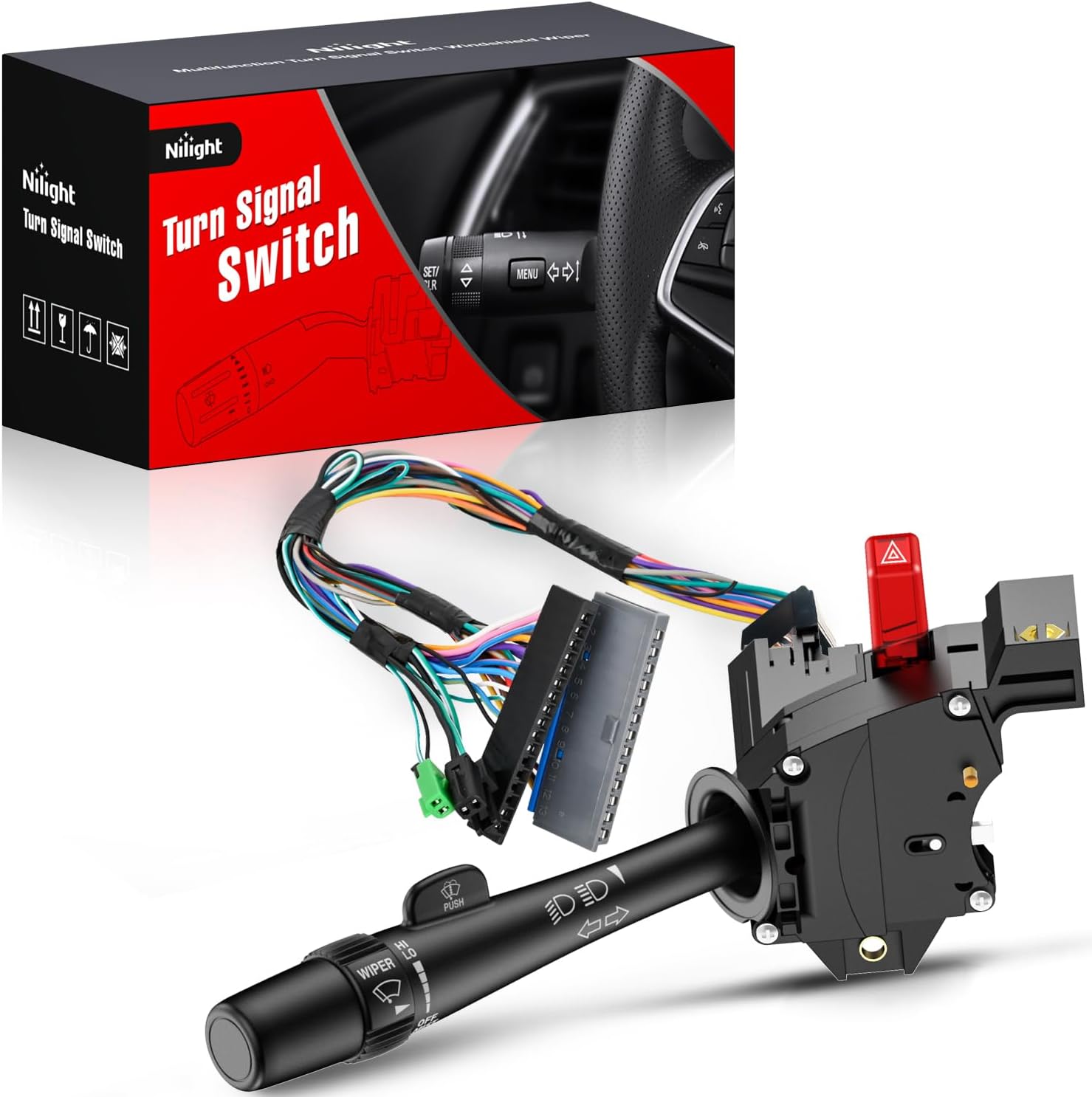 Turn Signal Switch Compatible with 1998 1999 2000 2001 2002 2003 2004 2005 Chevy Blazer GMC Samona Oldsmobile Bravada 1998-2004 Chevy S10 Pickup Multifunction Combination Lever Switches