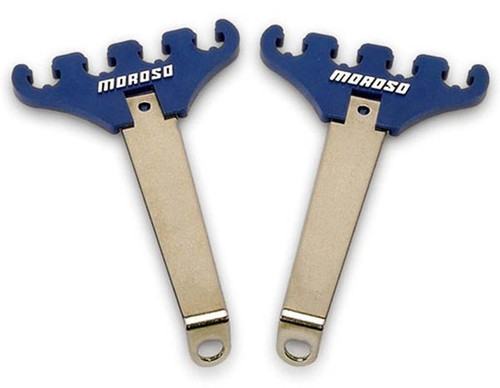 Moroso 72180 Universal Spark Plug Wire Loom Kit - Blue/Chrome - 7-9mm Wires Pair