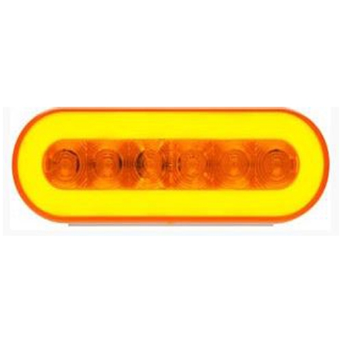 Optronics 6" Oval Golight Parking/Turn Signal Amber - STL111ABK