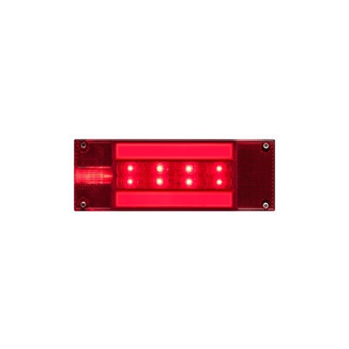Optronics 8" Rectangle GloLightTM Stop/Turn/Taillight - STL117RB