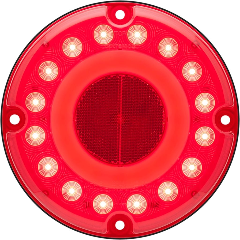 Optronics GloLight 7” LED Transit Stop/turn/taillight Red -STL190RB