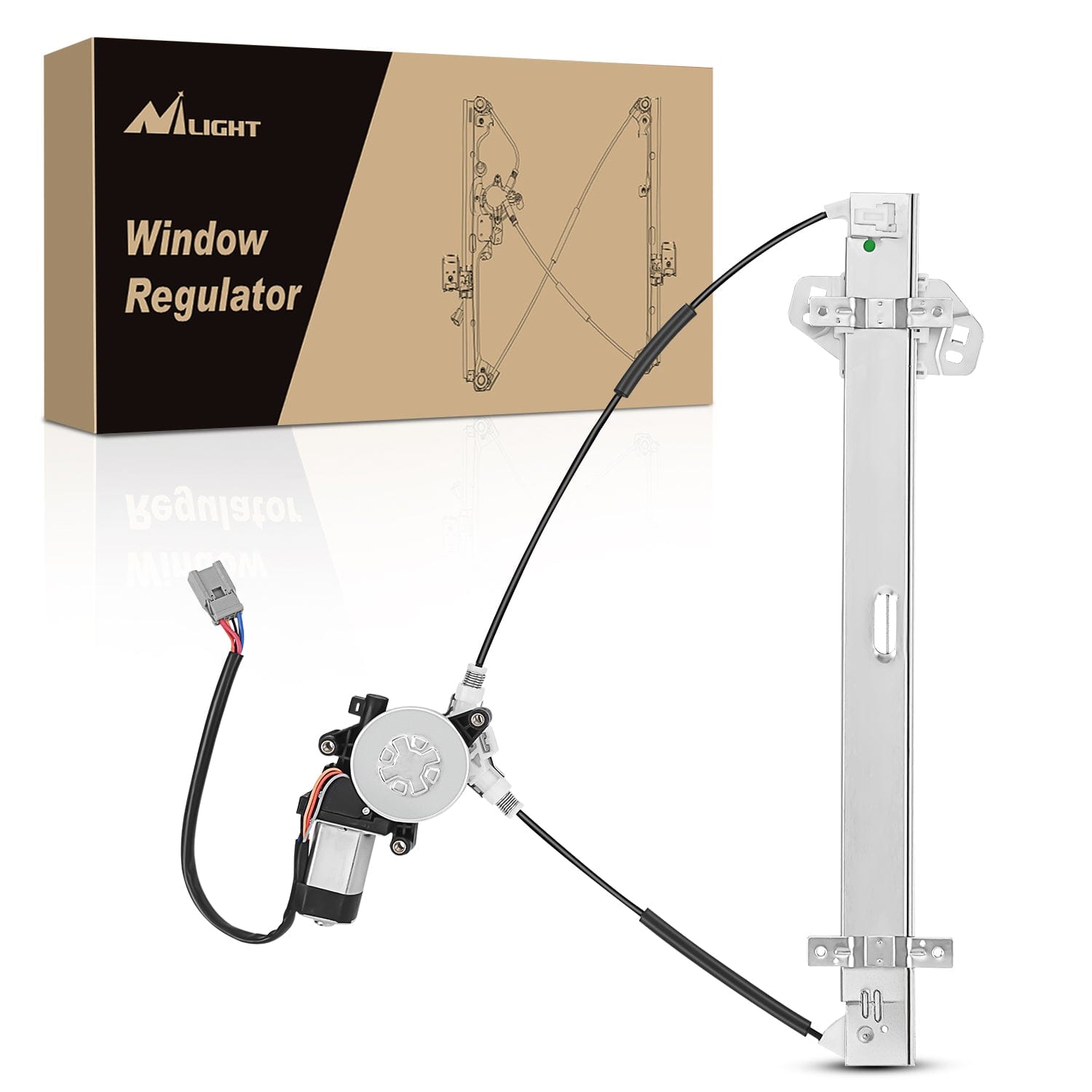Power Window Regulator with Motor Assembly Replacement for Honda CR-V 2002 2003 2004 2005 2006, Front Driver Side, 741-302