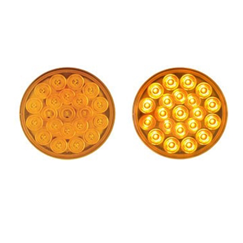 Optronics 4” Round Sealed LED Yellow Parking/Turn Signal - STL55ABK