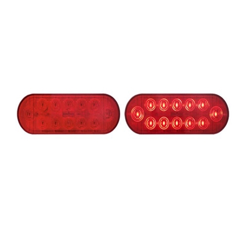 Optronics HyperX 6” Oval Sealed LED Stop/Turn/Taillight - STL572RBK