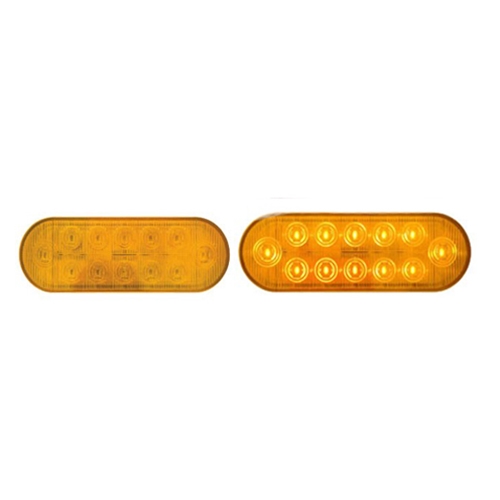 Optronics HyperX 6” Oval Sealed LED yellow Parking/Turn signal Light - STL572ABK