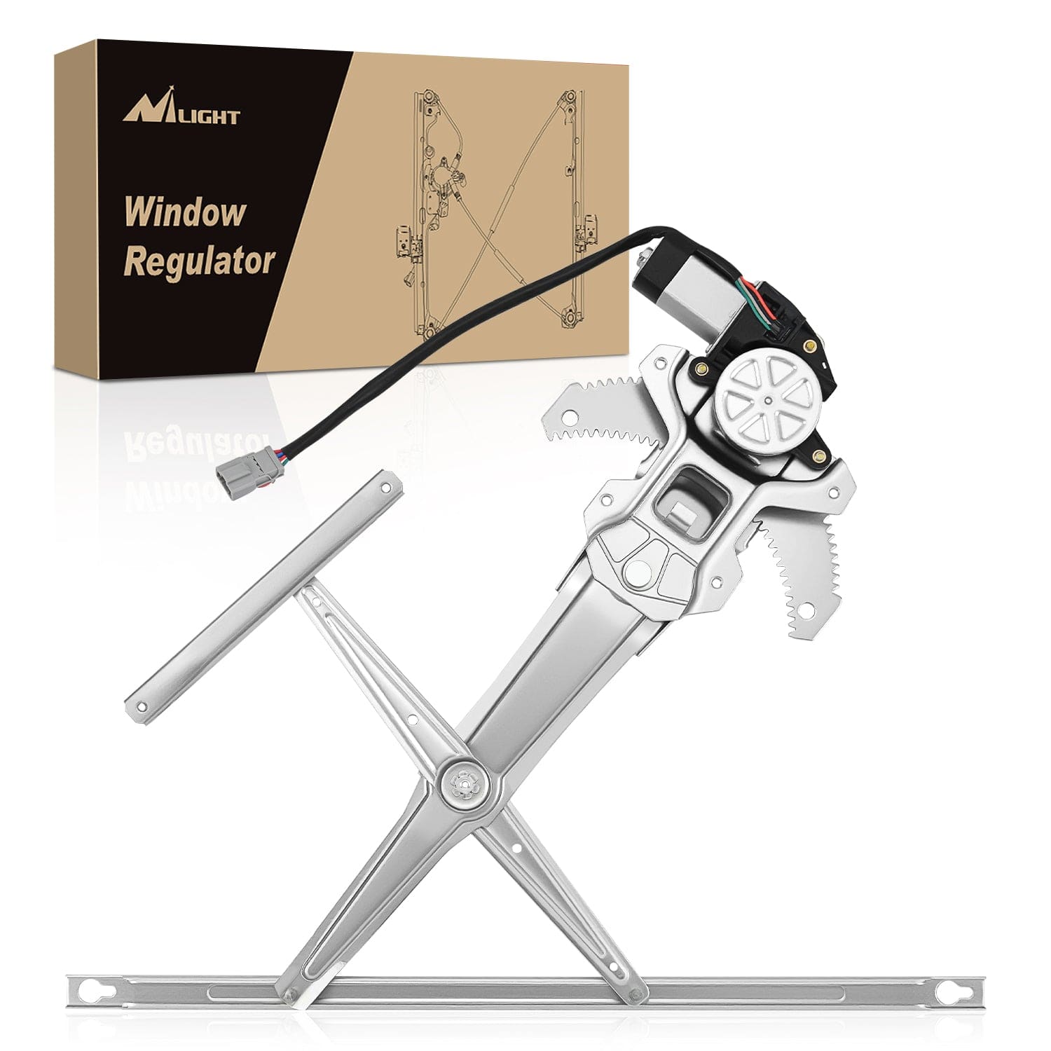 741-950 Front Left Window Regulator with Motor, Compatible with 1997 1998 1999 2000 2001 Honda CR-V, Power Window Lift Motor Assembly, Driver Side, OE Replacement